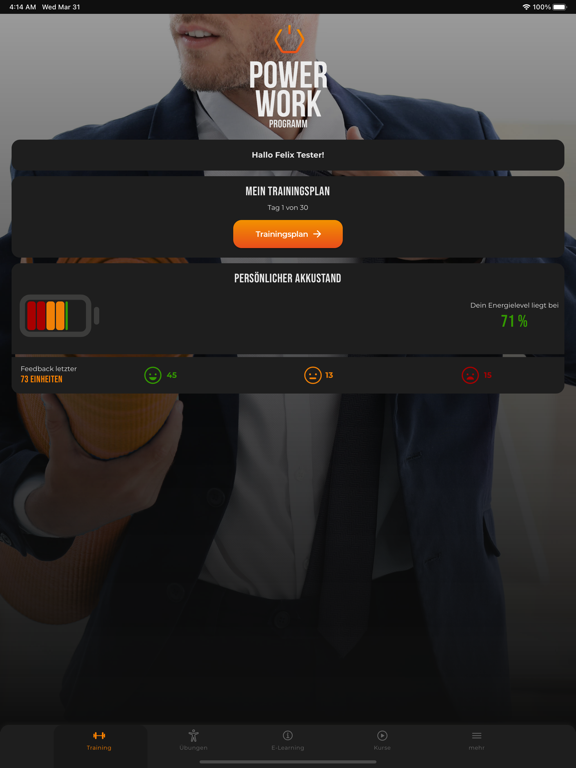 Screenshot #4 pour POWER WORK PROGRAMM