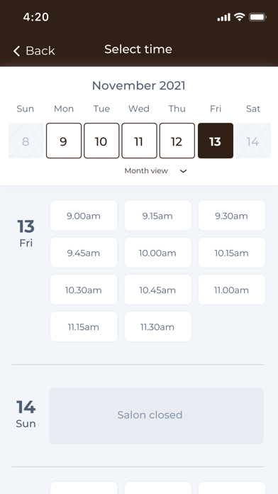 Ben Martin Hairdressing Screenshot