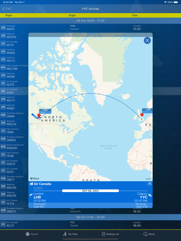 Screenshot #6 pour Calgary Airport (YYC) + Radar
