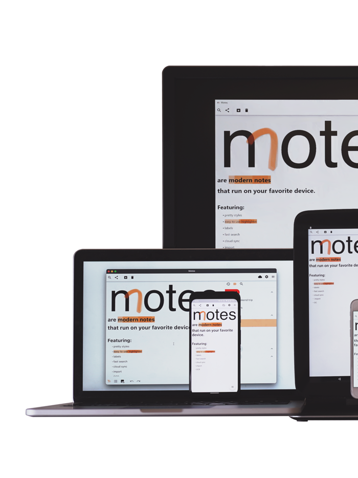 Motes - modern notes