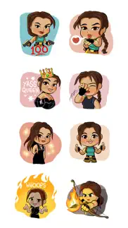 tomb raider 25 sticker pack iphone screenshot 1