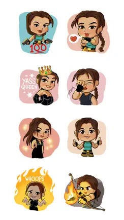 Tomb Raider 25 Sticker Pack iPhone image 1