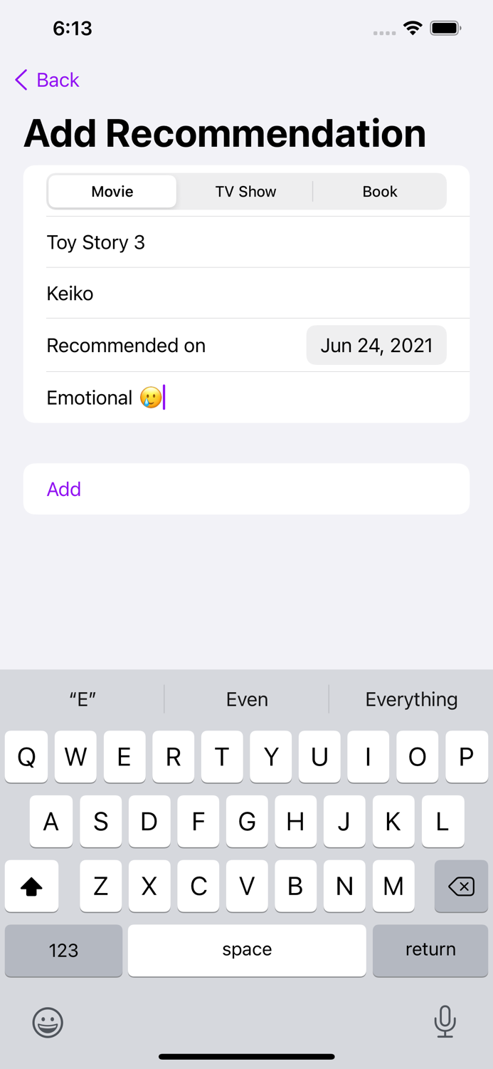 Whats Next - Recommendations