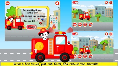 Screenshot #2 pour Jeux de camion de pompiers