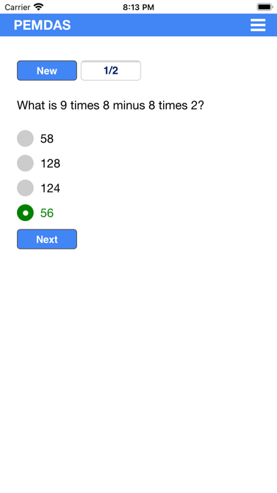 PEMDAS - Order of operations Screenshot