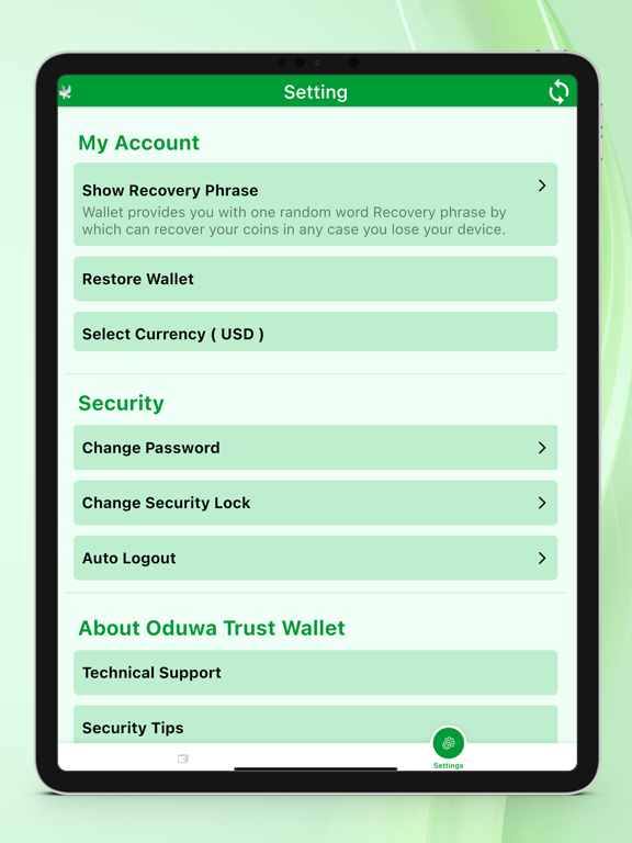 Screenshot #5 pour Oduwa Trust Wallet
