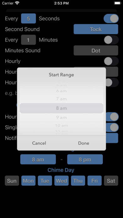 Chime Clock Screenshot