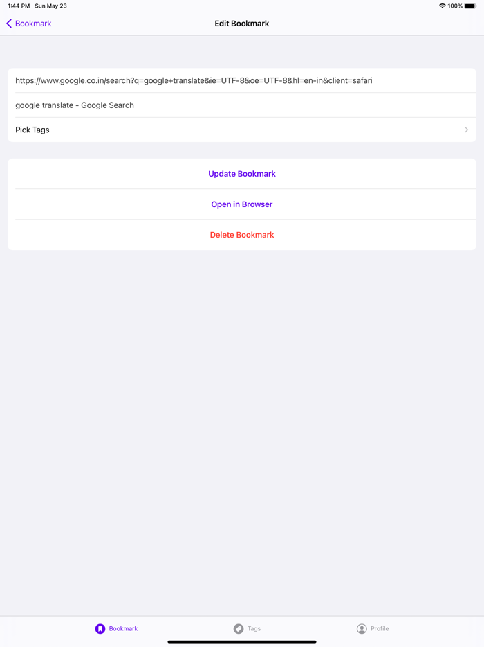 Bookmarks - Current Debate