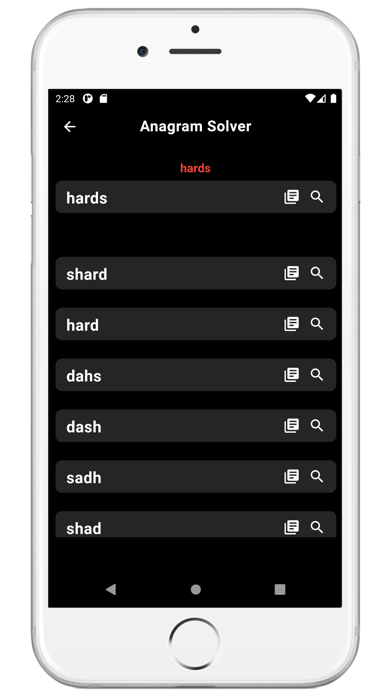 Anagram Solver App Screenshot