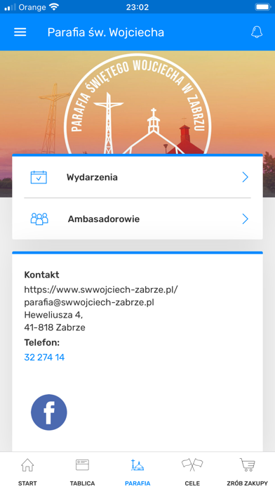 Parafia św. Wojciecha Screenshot