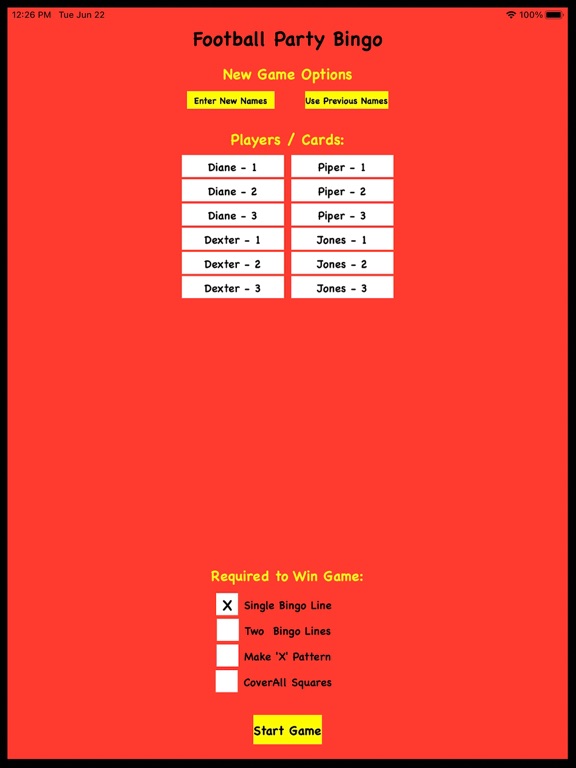 Screenshot #4 pour Football Party Bingo