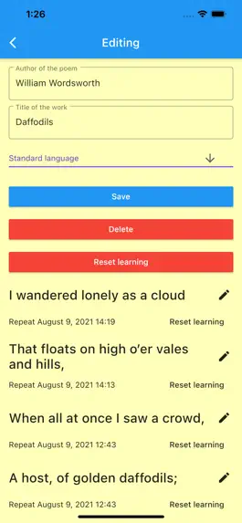 Game screenshot Poems - memorize poetry, texts apk