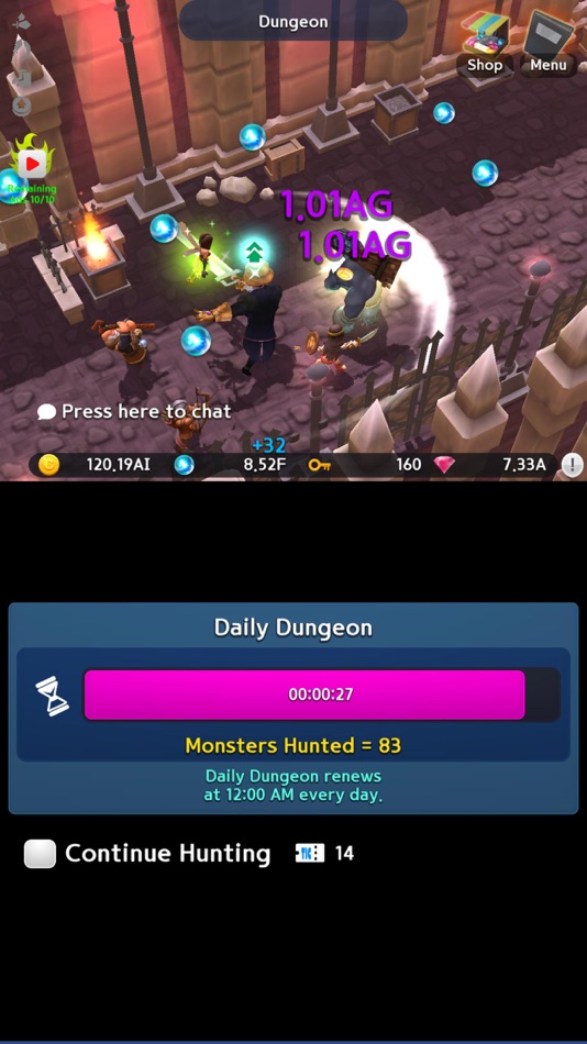 #6. Infinite Knight (iOS) 由: Gamepub