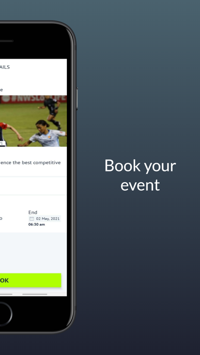 Roar Sports: Booking Engine Screenshot