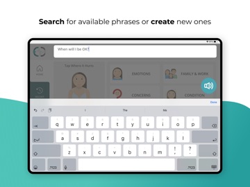 Communicare ICU iPad screenshot
