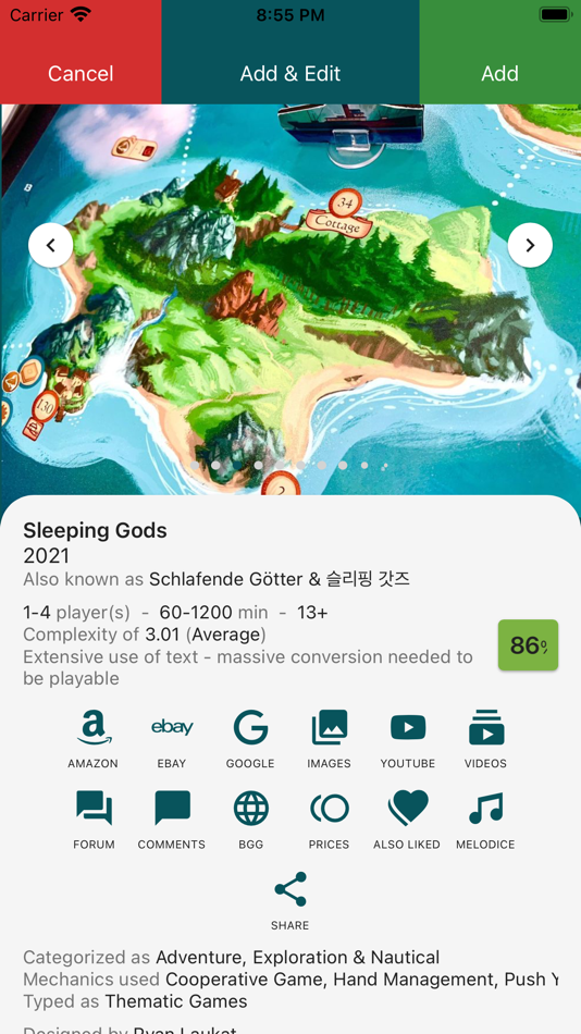 #1. My Board Game Collection (iOS) 来自: Tommy Uytterhaegen