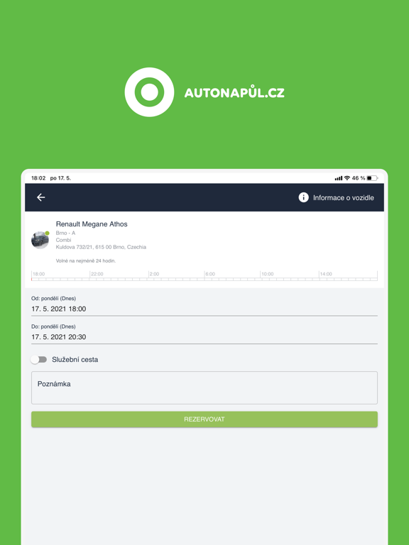 Screenshot #6 pour Autonapůl (carsharing)