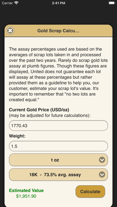 United Precious Metal Refining Screenshot