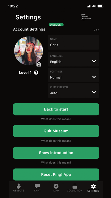 Ping! The Museum App Screenshot