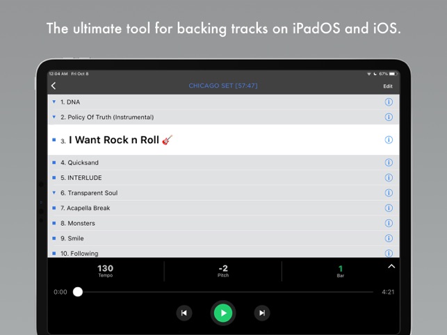 ShowOne - Pro Backing Tracks im App Store