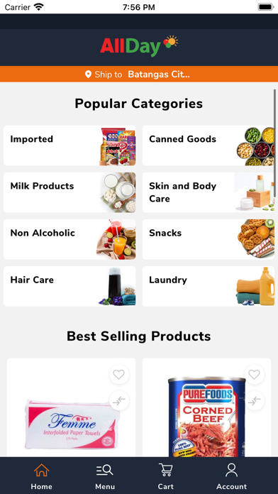 AllDay Supermarket Screenshot