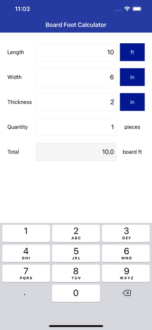 Board Foot Calculator Pro on the App Store