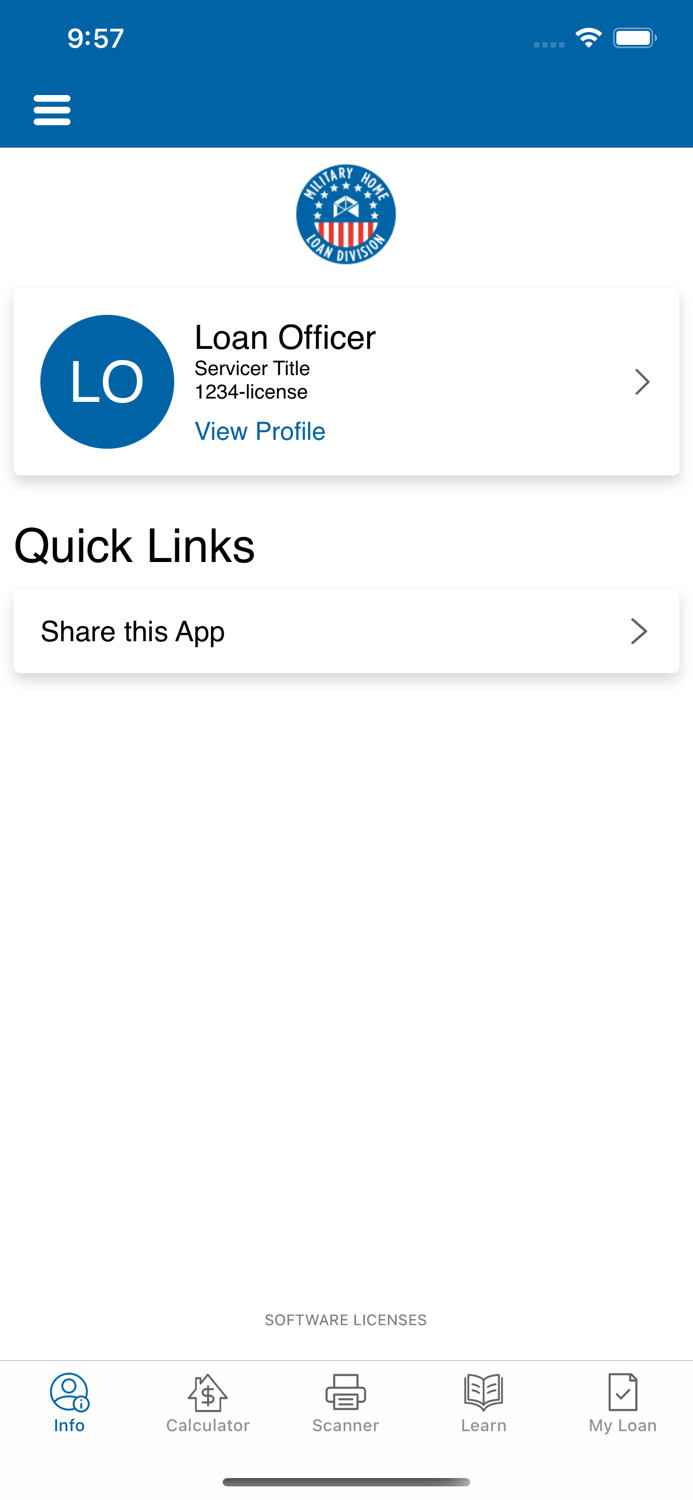 Military Home Loan Division