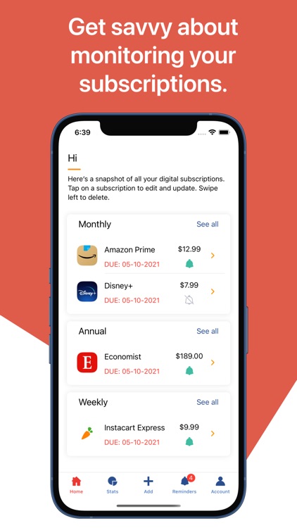 Economize: Track Subscriptions screenshot-4