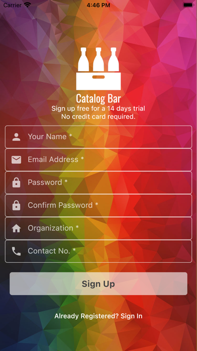 Catalog Bar Screenshot