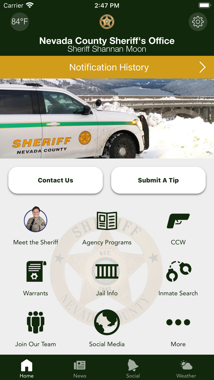 Nevada County Sheriff CA