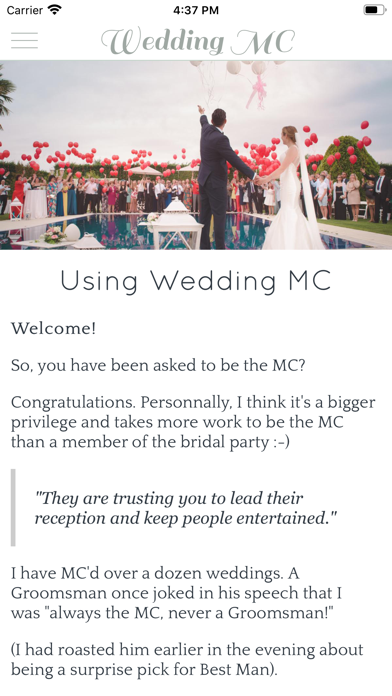 Wedding MC Screenshot