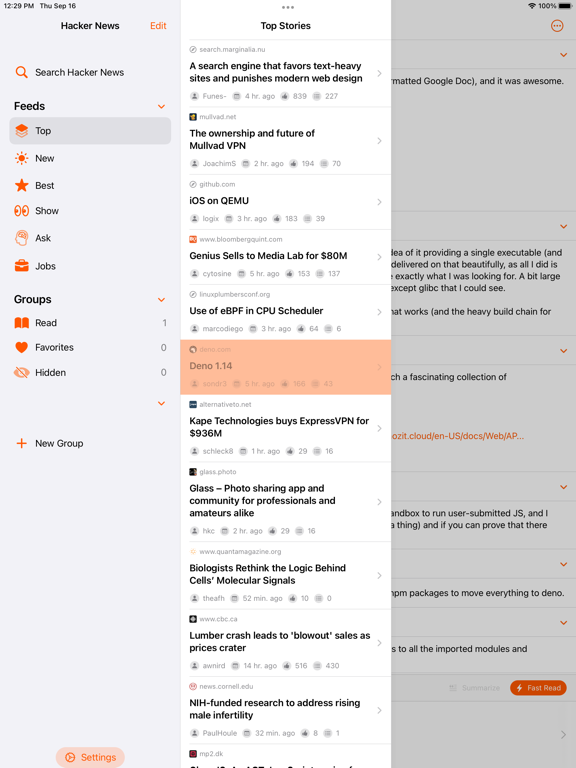 Screenshot #4 pour Hacker News - Latest in Tech