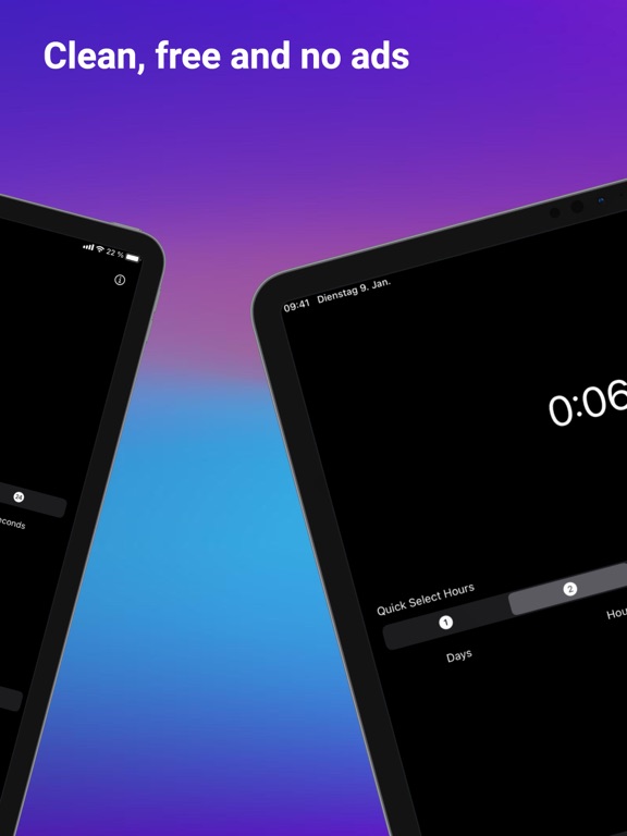 The Simple 30 Day Countdown iPad screenshot 2 - Productivity app