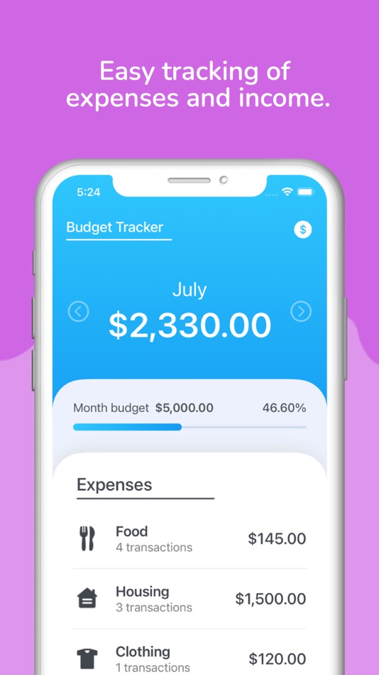 #1. Budget & Expense Tracker (iOS) 来自: Real Vision Ltd