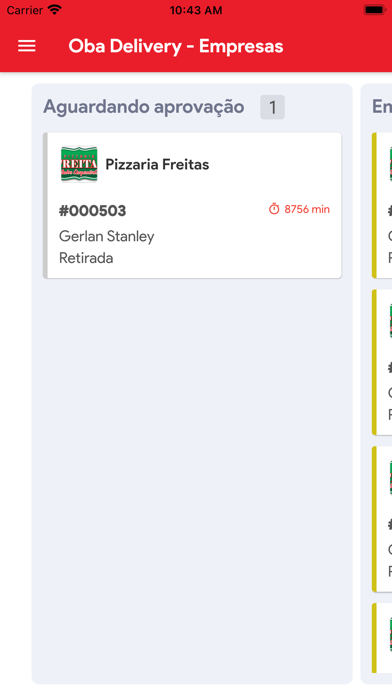 Oba Delivery Empresa Screenshot