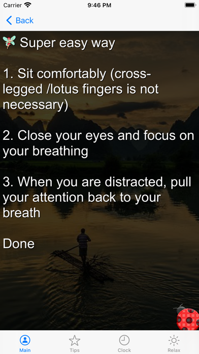 Easy, quick, simple meditation Screenshot
