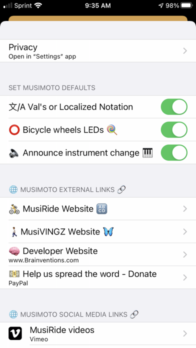 MusiMoto Screenshot