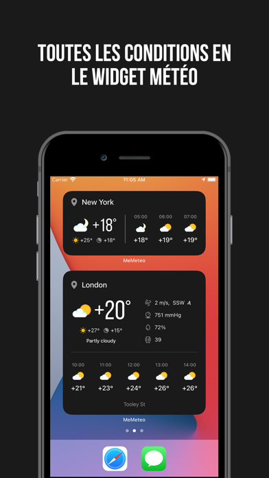 Screenshot #1 pour MeMeteo: prévisions météo