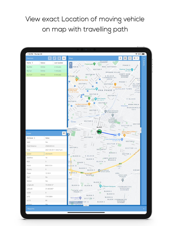 E-Tracking - Live View Tracker