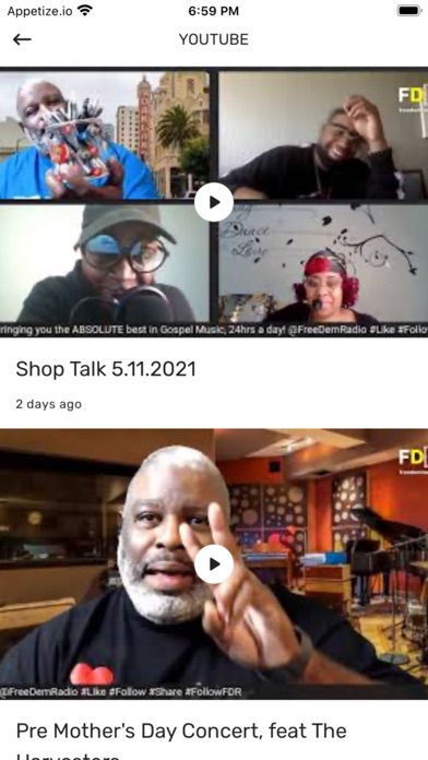 FreeDem Radio Screenshot
