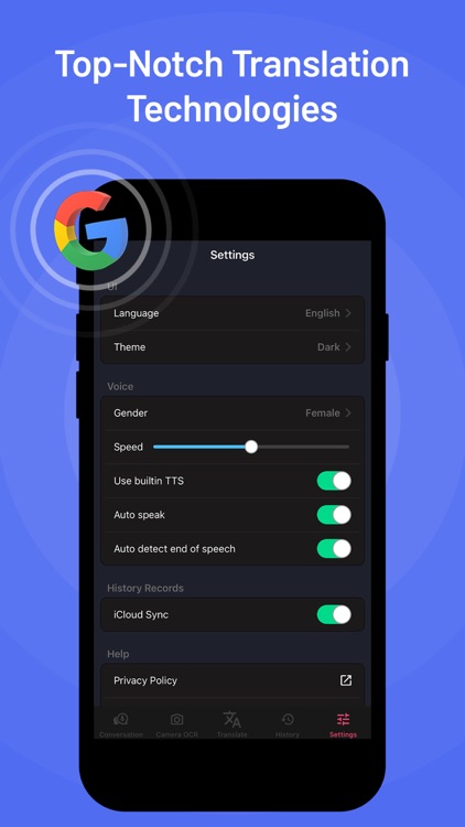 Translator X: Text Voice Photo screenshot-6