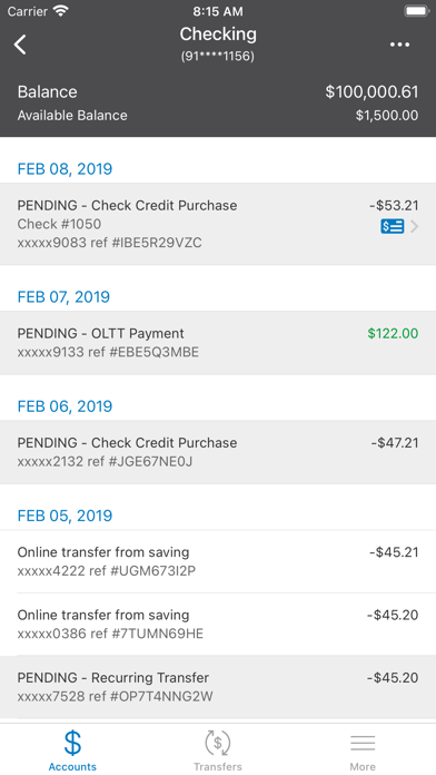 FirstEnergy Choice FCU Mobile Screenshot