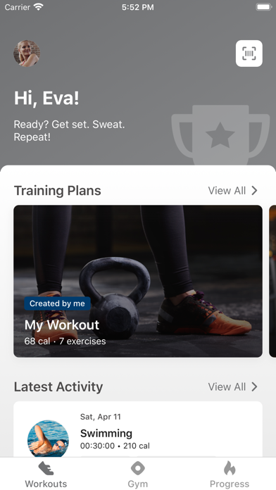EUROFITNESS. Screenshot