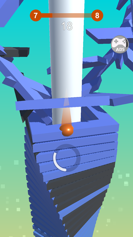 #4. Crazy Blast - Jump on helix (iOS) Podle: Dang Hoa