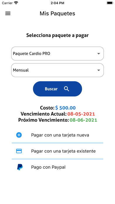 ProGym Cloud Screenshot