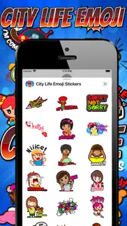 How to cancel & delete city life emoji stickers 1