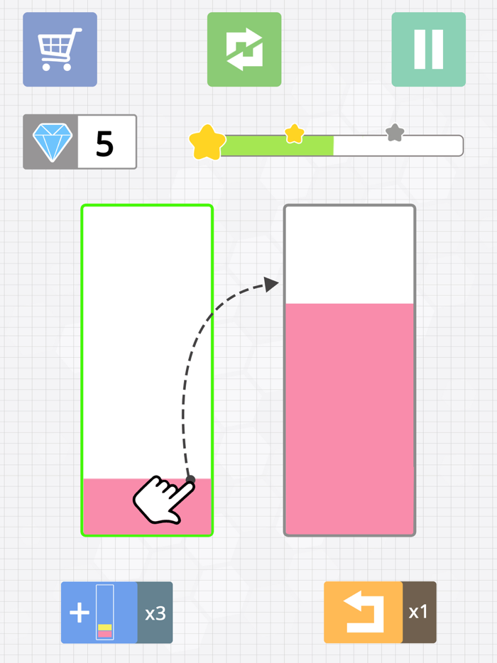 Liquid puzzle  sort the color