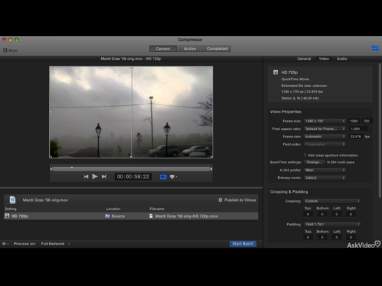 Screenshot #6 pour Transcoding For Compressor 4