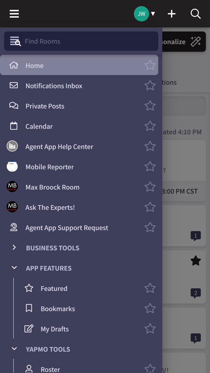 Agent App for Max Broock
