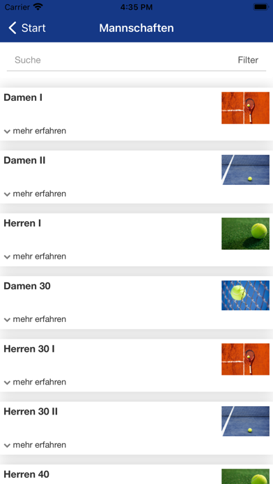 Tennisclub Degerloch Screenshot
